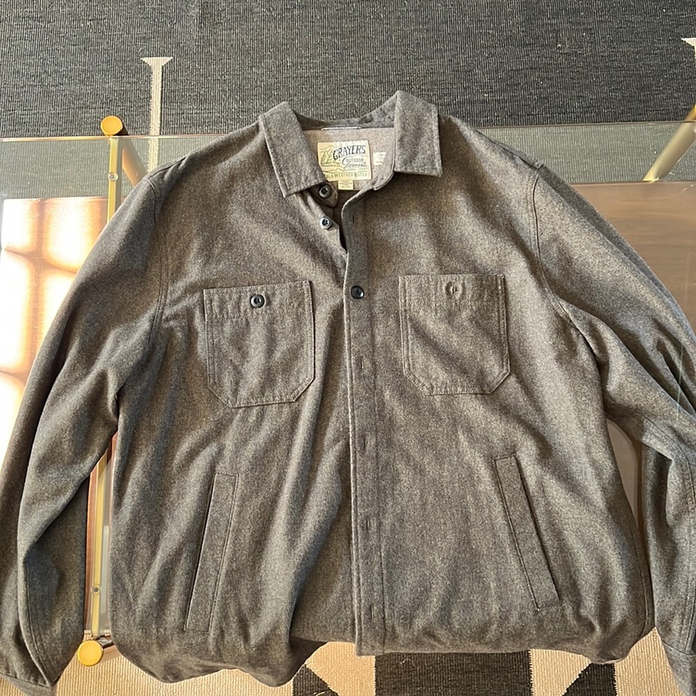 Greyers Adirondak Wool CPO shirt jacket. Mens XL